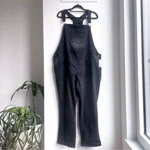 Sonoma Black Denim Maternity Overalls - Size XL